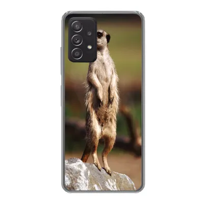 Produktbild von MuchoWow® Handyhülle Schutzhülle Hülle für Samsung Galaxy A33 5G Erdmännchen - Tier - Spiel Silikon Softcase Handy Hülle - Kartenhalter