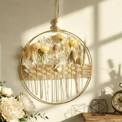 Zdjęcie produktu dla Dekoracja ścienna - 25 x 25 cm - Metal - Naturalny