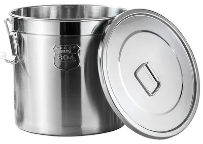 Produktbild von Edelstahl Vorratsdose 6L Edelstahl Eimer mit Deckel, luftdichter Kücheneimer für Mehl, Reis, Getreide, Kaffee, luftdicht verschließbar