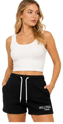 Produktbild von Damen-Shorts Hollfield Munice, Baumwolle, Schwarz L