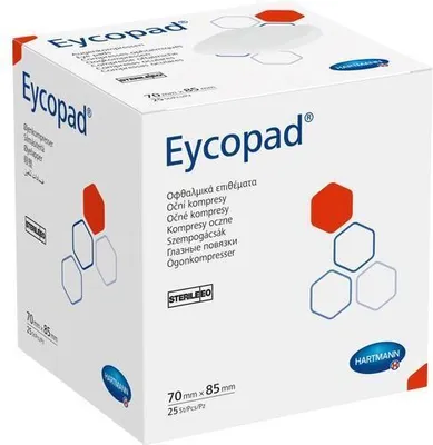 Obrázok produktu pre Eykopad očné kompresy 70x85 mm sterilné 25 ks