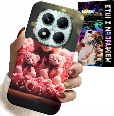 Produktbild von Etui Do Xiaomi Note 15 Pro 5G - Rodzinka Różanych Misiów Upominek +Folia