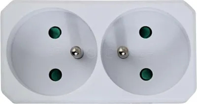 Image de Espérance Elec. Répartiteur de Prises 2 Prises Blanc