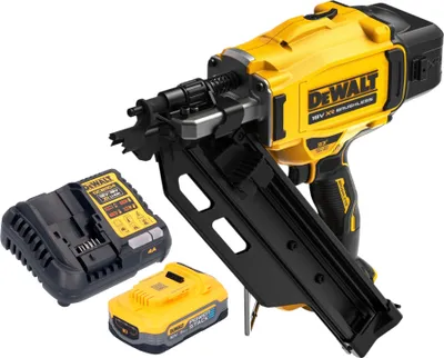 Zdjęcie produktu dla DeWalt DCN 930 H1 gwoździarka akumulatorowa 18 V 50 - 90 mm bezszczotkowa + 1x akumulator Powerstack 5,0 Ah + ładowarka