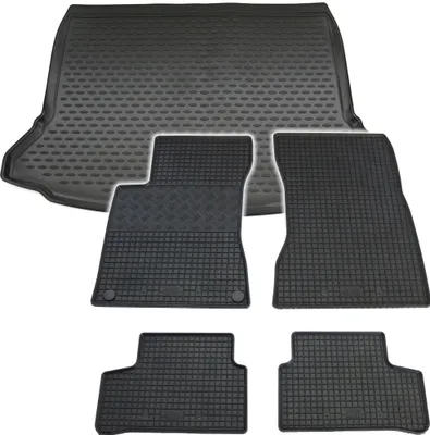 Produktbild von Gummi Kofferraumwanne + Fußmatten Set für Mercedes W177 A-Klasse, Bj. 5/2018-