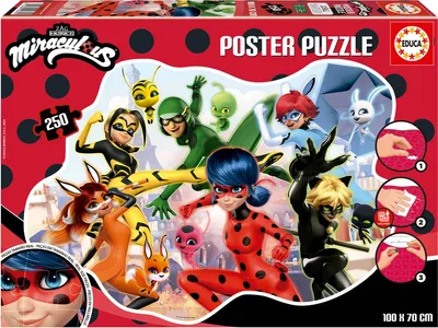 Produktbild von Miraculous Ladybug Poster puzzle 250pcs