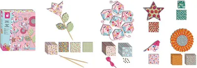 Produktbild von Janod Origami Dekorations-Bastelset - Kreatives Hobby für Kinder