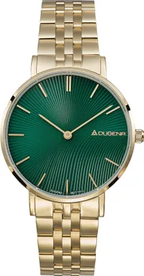 Produktbild von Dugena 4461130 Damenuhr Linée Goldfarben/Grün