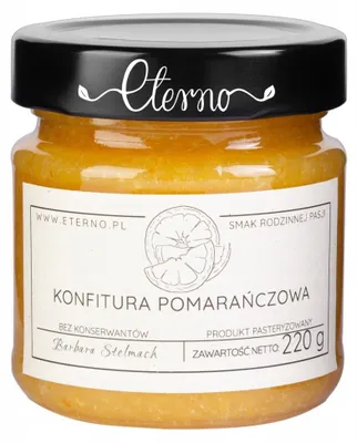 Zdjęcie produktu dla Konfitura pomarańczowa 220g Eterno Bacówka