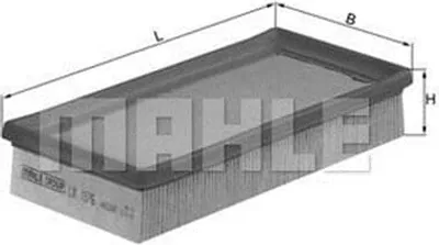 Produktbild von Luftfilter MAHLE LX 1576 für SUZUKI SWIFT III (MZ, EZ) Filtereinsatz