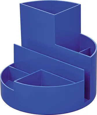 Obrázok produktu pre MAUL držiak na ceruzky MAUL okrúhly box recyklácia plast 14 x 14 x 12,5 cm modrý
