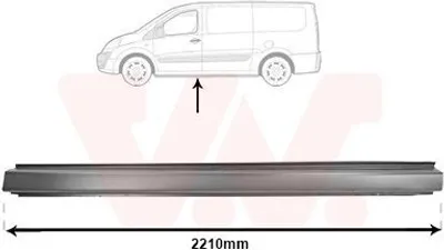 Produktbild von VAN WEZEL 1612101 Schweller Reparaturblech Einstiegblech Links für CITROËN JUMPY Kasten für FIAT Scudo (270, 272) Scudo Kastenwagen (270, 272)