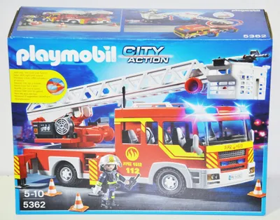 Produktbild von PLAYMOBIL 5362 City Action - Feuerwehr-Leiterfahrzeug mit Licht und Sound