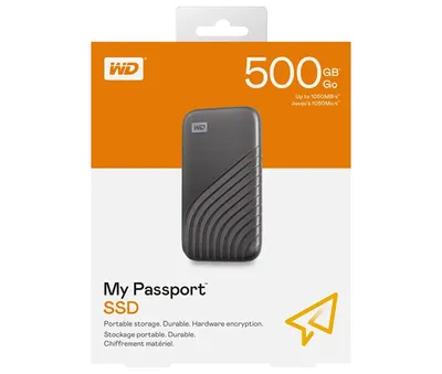Obrázok produktu pre Western Digital My Passport 500 GB sivý