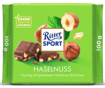 Image de Ritter SPORT 5211777006 Ritter SPORT Haselnuss Schokolade 100,0 g, Image générée par une IA