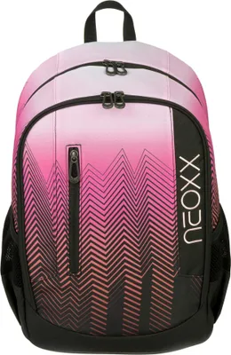 Produktbild von neoxx Schulrucksack mit Laptopfach Flow School Backpack Sweet Like Sunset pink