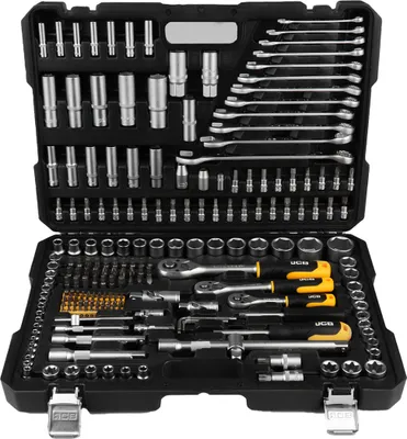 Zdjęcie produktu dla Jcb Zestaw Kluczy 216El. 1/2" 3/8" 1/4" Walizka