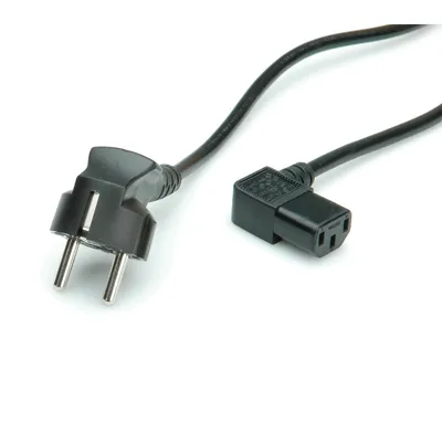 Immagine prodotto di VALUE Power Cable, Angled IEC Connector Nero 1,8 m Accoppiatore C13 IEC 320