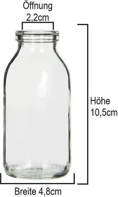 Produktbild von NaDeco kleine Vasen Glas 32 Stück, 10,5 cm, Minivasen für Tischdeko, Als Vase, Kerzenhalter oder Basis für Trockenblumen