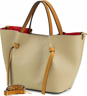 Obrázok produktu pre Braune Leder-Damen-Shoppertasche Vera Pelle Crossbody-Tasche