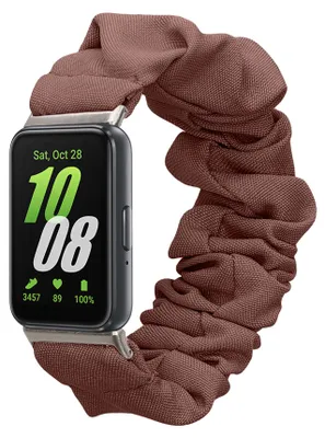 Produktbild von kwmobile Ersatz Armband kompatibel mit Samsung Galaxy Fit 3 - Smartwatch Scrunchie Haargummi Design Grape - Innenmaße 14 - 19 cm
