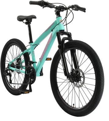 Produktbild von BIKESTAR Kinder Jugend Mountainbike 24 Zoll ab 8 Jahre | 21 Gang Hardtail MTB Scheibenbremse Federgabel | Mint