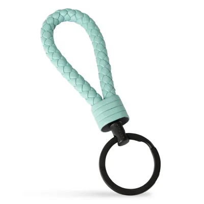 Immagine prodotto di SERASAR | Portachiavi in pelle da donna [Forte] con acciaio inox turchese | Colore: Turchese | Lunghezza: 16cm