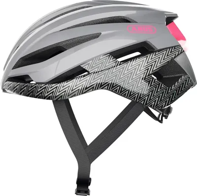 Produktbild von ABUS Rennradhelm StormChaser - Leichter und komfortabler Fahrradhelm für professionellen Radsport für Damen und Herren - Grau/Rosa, Größe L (59-61 cm?)