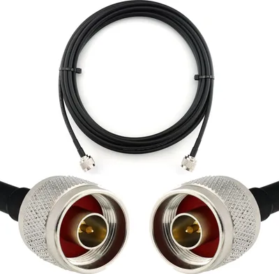 Immagine prodotto di 7 m da spina N a spina N - cavo antenna di prolunga HF-240 (equivalente LMR 240) - per antenna WiFi RF GSM LTE 4G 5G 6G router amplificatore di segnale Lora Ham CB radio