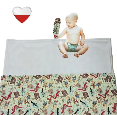 Imagen del producto de Colchoneta reutilizable para cambiar pañales NappiMe, diseño de los Tres Cerditos