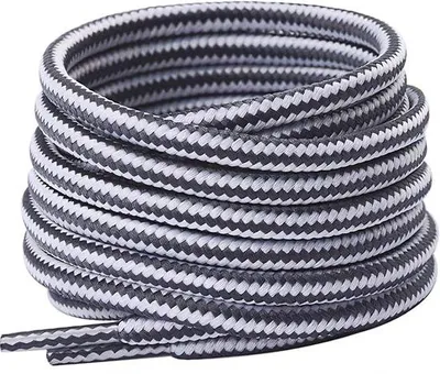 Immagine prodotto di Allacciatura per scarpe Kicks Don Berg, colore bianco/grigio, lunghezza 120 cm