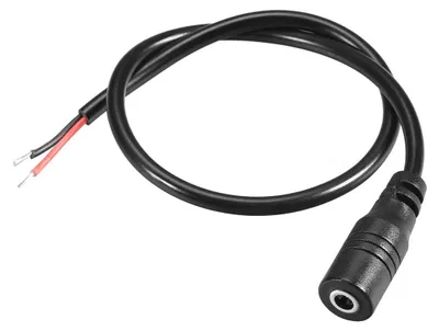 5x DC-Stecker 3,5 mm x 1,35 mm, 30 cm, Pigtail-Kabel