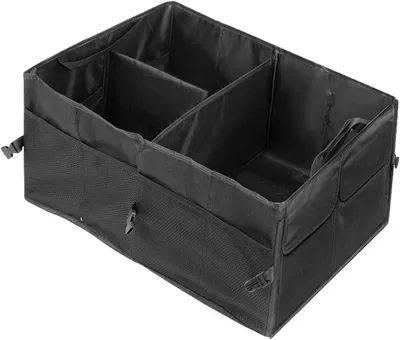 Zdjęcie produktu dla Organizer do bagażnika samochodu - pojemnik do przechowywania w samochodzie - system przechowywania w samochodzie - składany i przenośny - 56 x 40 x 26 cm - czarny