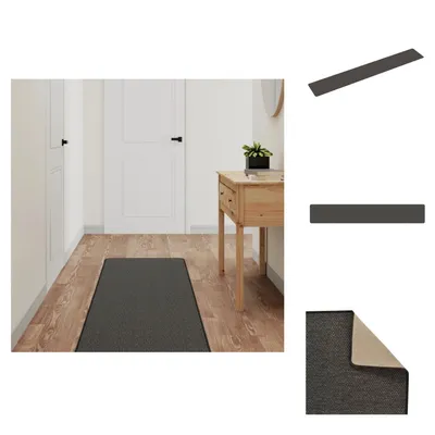 Obrázek produktu pro vidaXL Kobercový běhoun sisalový vzhled antracit 50x300 cm - Koberce