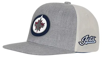 Zdjęcie produktu dla Czapka Kinder-Cap z logo Winnipeg Jets NHL, typu flatbrim, z regulowanym paskiem
