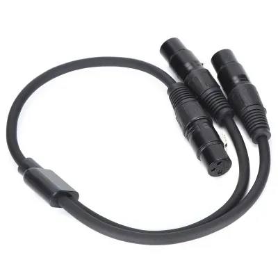 Produktbild von XLR Buchse zu Dual XLR Buchse Kabel XLR Buchse zu Dual XLR Buchse Mikrofonkabel XLR Buchse zu Buchse Kabel XLR zu XLR Kabel XLR Splitter Kabel XLR zu