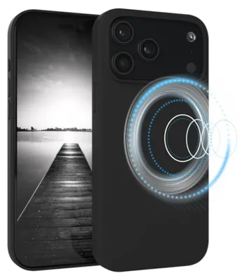 Produktbild von EAZY CASE Silikon MagSafe Handyhülle kompatibel mit Apple iPhone 18 Pro Max Hülle mit Kameraschutz, Silikonhülle, Schutzhülle Schwarz