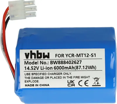 Produktbild von vhbw Akku kompatibel mit Miele Scout RX3, RX2 Saugroboter (6000 mAh, 14,52 V, Li-Ion)