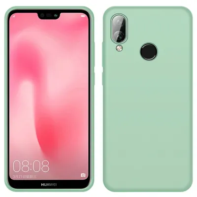 Obrázek produktu pro Pouzdro Huawei P20 Lite, tekuté silikonové pouzdro odolné proti nárazům a poškrábání ochranné pouzdro pro Huawei P20 Lite zelený
