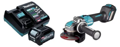Immagine prodotto di Makita GA 041 GD101 Smerigliatrice angolare a batteria 40 V max. 125 mm X-LOCK Brushless + 1x batteria ricaricabile 2,5 Ah + caricabatterie