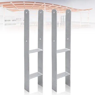 Immagine prodotto di Supporto a forma di H - 2 pezzi - 101 mm - Travi di supporto in legno a forma di H - Lunghezza totale: 600 mm