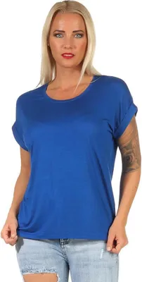 Produktbild von Damen T-Shirt Shirts Kurzarm Sommer,  Blau M
