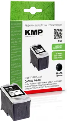 Immagine prodotto di KMP 1500,4001 KMP C57 Tintenpatrone schwarz kompatibel mit PG-40