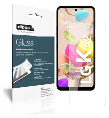Obrázek produktu pro 2x ochranná fólie pro LG K42 - Anti-Shock 9H fólie dipos Glass plastové sklo