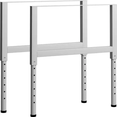 Obrázek produktu pro Nastavitelné rámy pracovního stolu 2 ks kov 85 x (69–95,5) cm