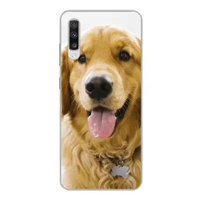 Produktbild von MuchoWow® Handyhülle Schutzhülle Hülle für Samsung Galaxy A70 Porträt eines superschönen Golden Retrievers Silikon Softcase Handy Hülle - Schutzhaube