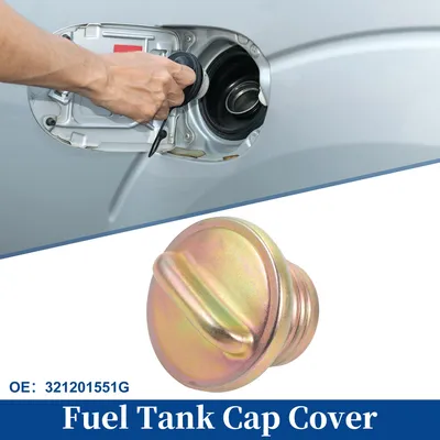 Image de Bouchon De Réservoir De Carburant En Métal De Tonalité Bronze Pour Porsche 911 914 No.321201551G - Pack De 1.