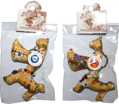 Produktbild von Tier-Anhänger mit Knopfaugen - Lustiger Hund 01 - Tierpüppchen