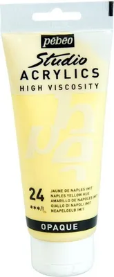 Image de Peinture acrylique opaque - Jaune de Naples - 100 ml