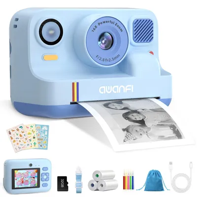 Zdjęcie produktu dla Aparat dla dzieci natychmiastowy druk - 2,4 cala - 1080P - 32 GB - Papier do drukarki